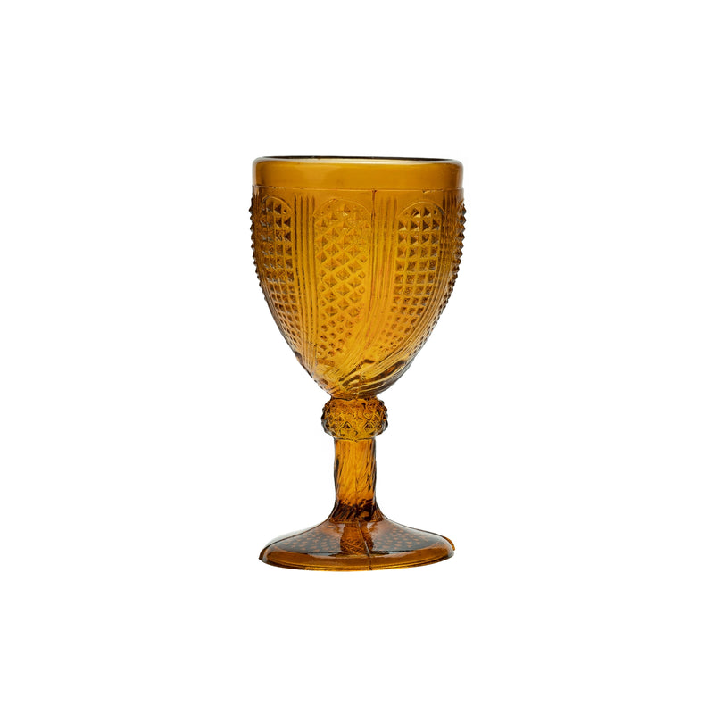 Norma Amber Wine Goblet