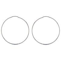 Pilgrim Sanne Large Silver Plated Hoop