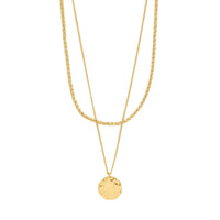 Pilgrim  Declan Gold or Silver Plated 2 in 1 Necklace