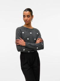 Vero Moda Doffy Grey White Hearts