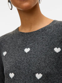 Vero Moda Doffy Grey White Hearts