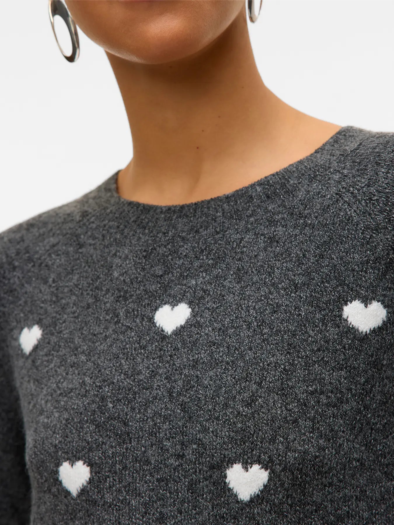 Vero Moda Doffy Grey White Hearts