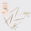 Kitsch Metal Enamel Cloud Bow Set