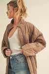 Dolly Quilted Jacket in Brown