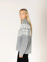 Lyla & Lux Aggie Fair Isle Grey