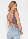 Bamboo Rib Reversible Twist Bra