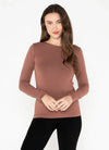 Bamboo Long Sleeve Crew Neck Top
