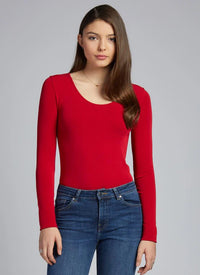 Bamboo Long Sleeve Scoop Neck