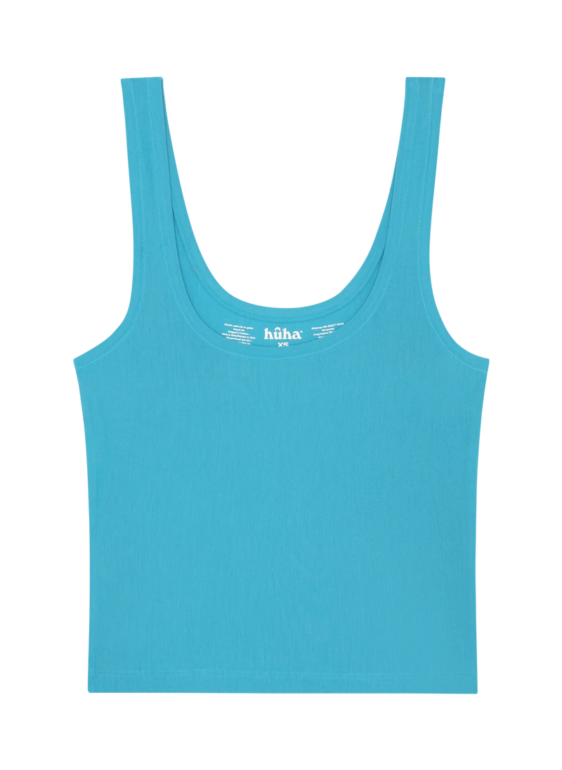 Huha Sporty Crop Tank SUMMER BRIGHTS ELECTRIC BLUE