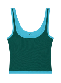 Huha Sporty Crop Tank SUMMER BRIGHTS ELECTRIC BLUE