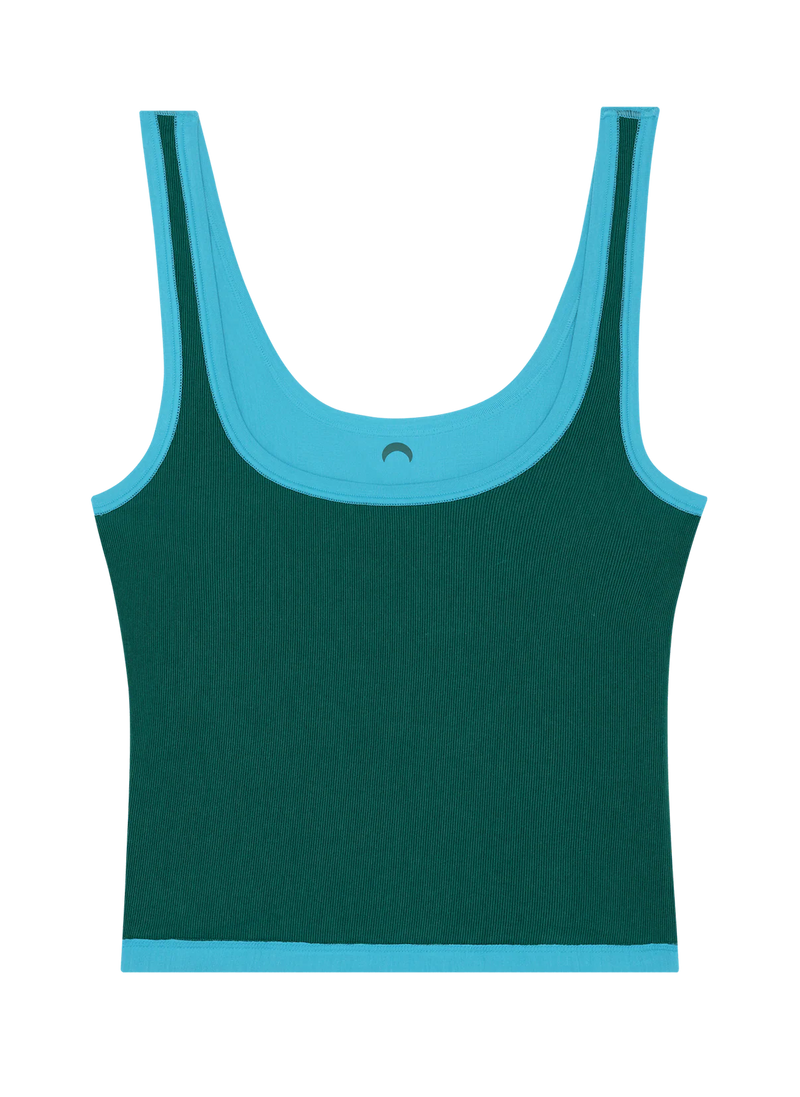 Huha Sporty Crop Tank SUMMER BRIGHTS ELECTRIC BLUE