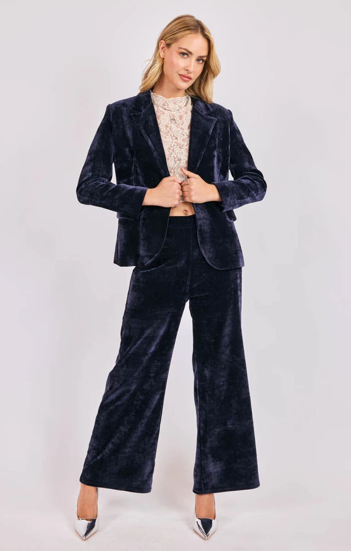 Sadie & Sage Velvet Ave Blazer
