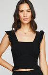 Gentle Fawn Bardot Top in Black