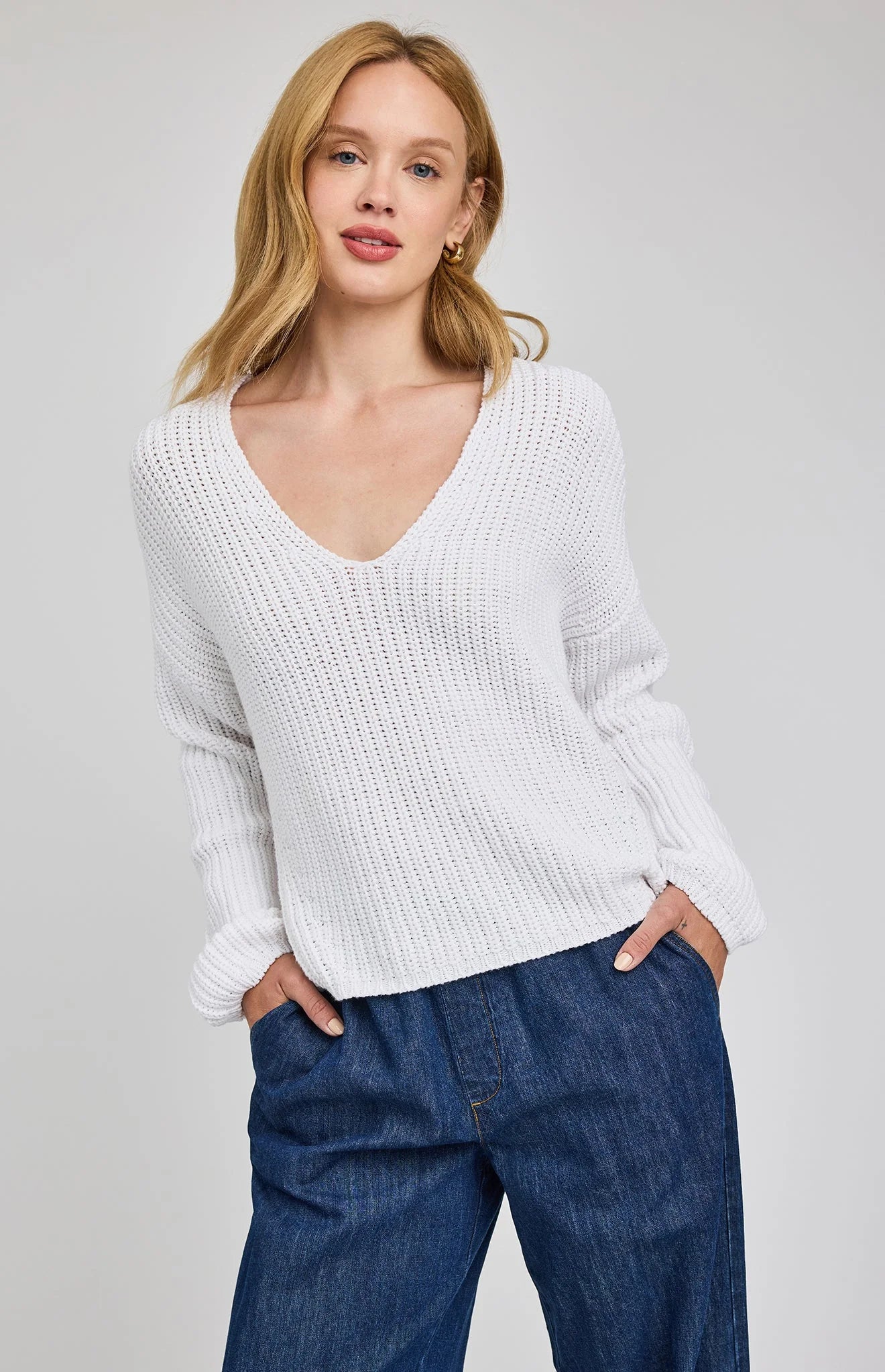 Gentle Fawn Spencer Sweater in White