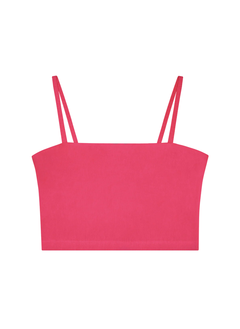 Huha Tata Crop Cami SUMMER BRIGHTS FUSCHIA