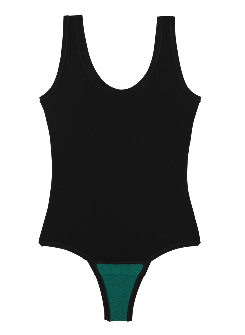 Huha Tank Bodysuit in Black