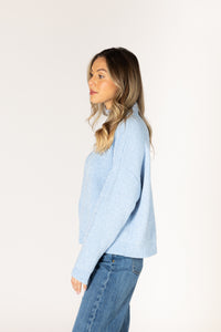 Lyla & Lux Chenille Mock Neck