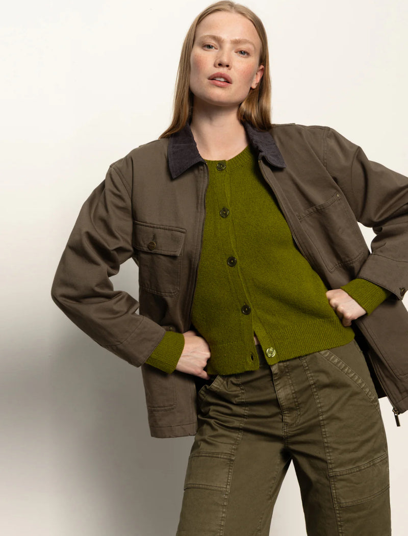 Sanctuary Barn Jacket in Burnt Olive