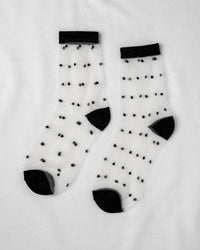 Unified Vancouver Sheer Dot Socks
