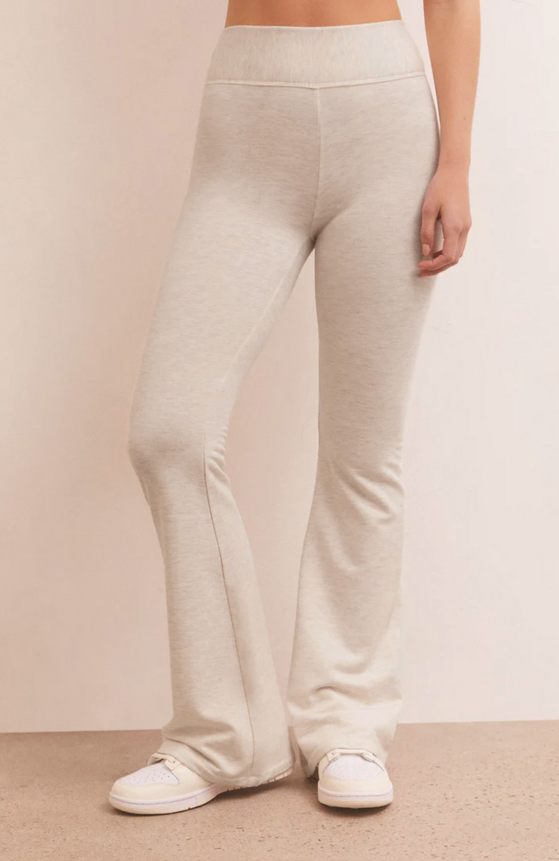 Z Supply Everyday Model Flare Pant in Light Oatmeal