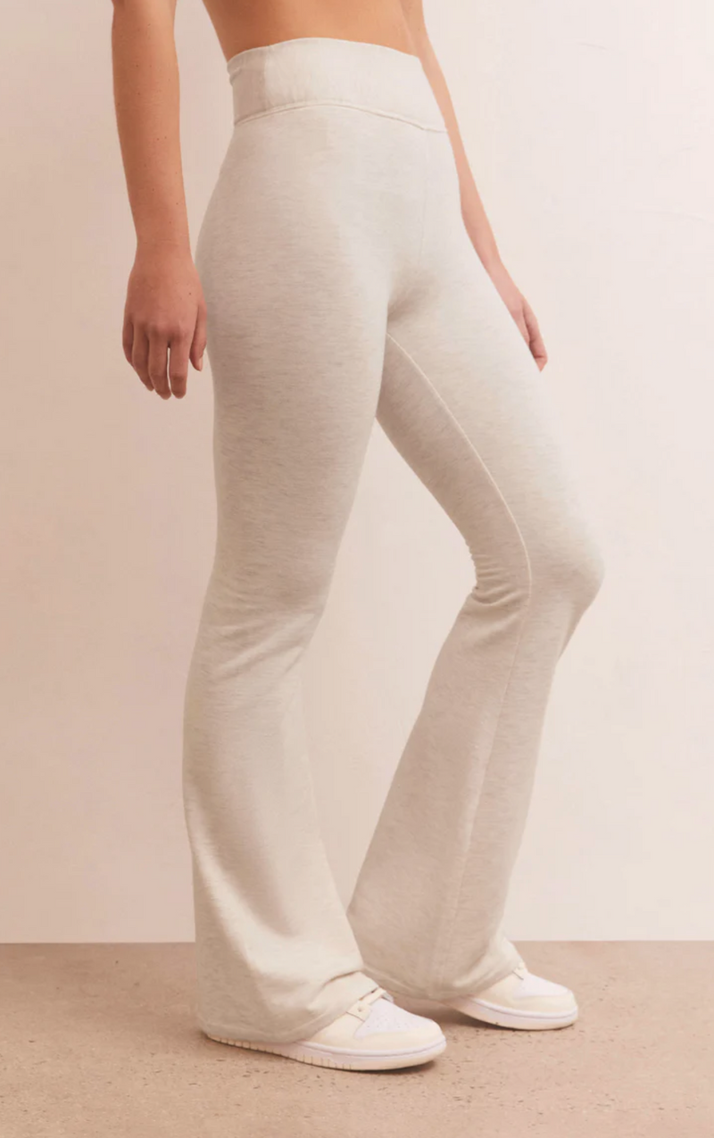 Z Supply Everyday Model Flare Pant in Light Oatmeal