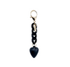 Jane Brand Heart on Chain Black Bag Charm