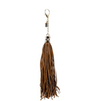 Jane Brand Faux Leather Tassel Black or Brown Bag Charm