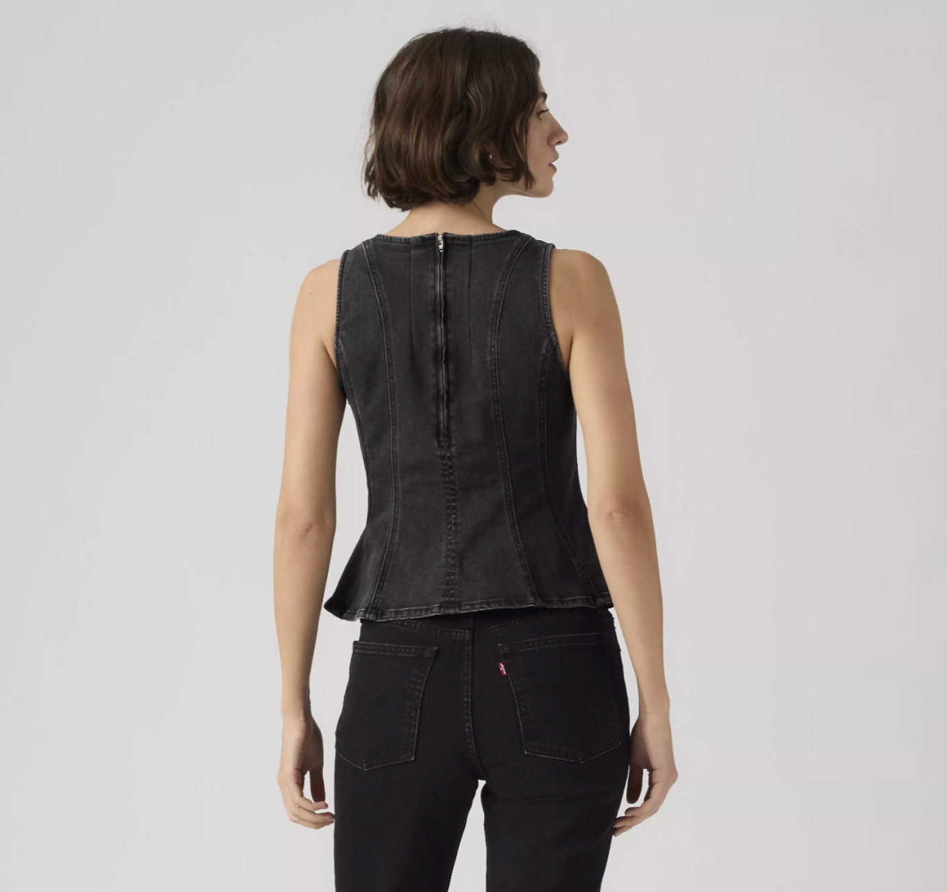 Levi's Leighton Peplum Top Black