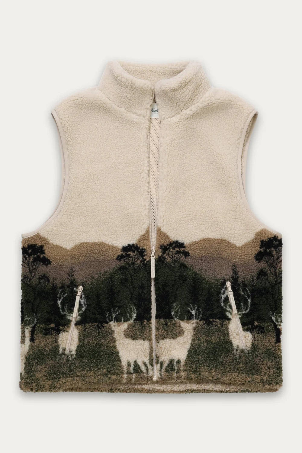 Kuwalla Tee Sleeveless Printed Sherpa