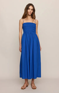 Z Supply Cornelia Poplin Maxi Dress - Cobalt