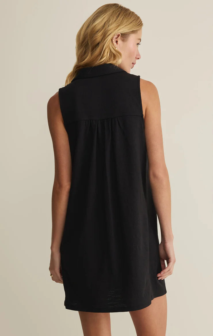 Z Supply New Light Textured Mini Dress - Black