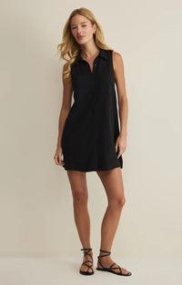 Z Supply New Light Textured Mini Dress - Black