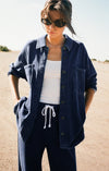 Z Supply All Day Knit Denim Jacket Indigo