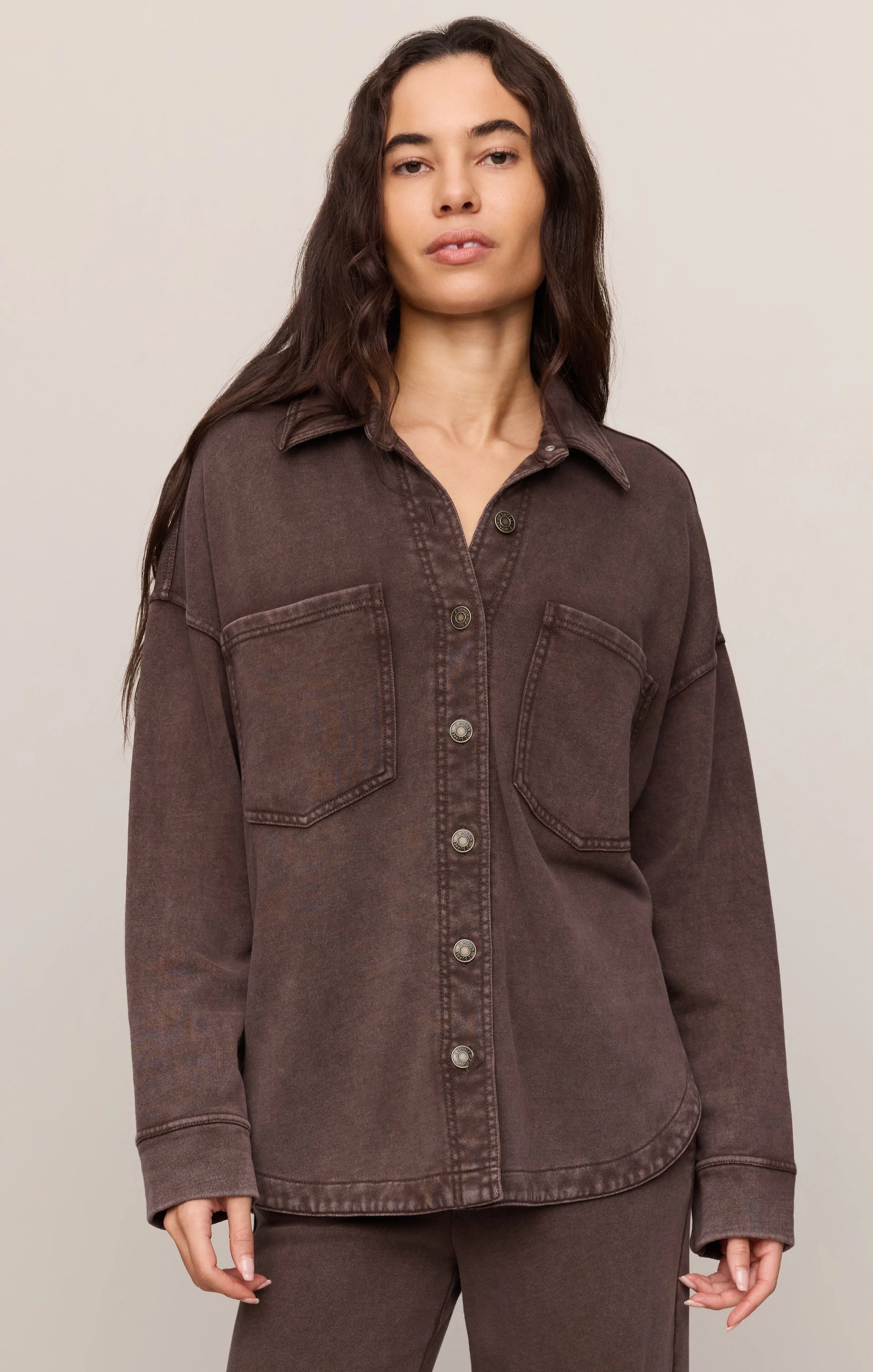 Z Supply All Day Knit Jacket - Dark Chocolate