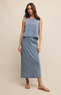Z Supply Gail Skirt in Indigo