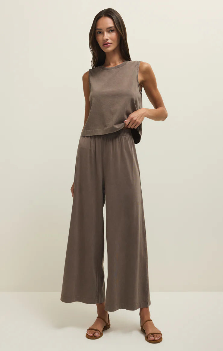 Z Supply Scout Jersey Crop Flare