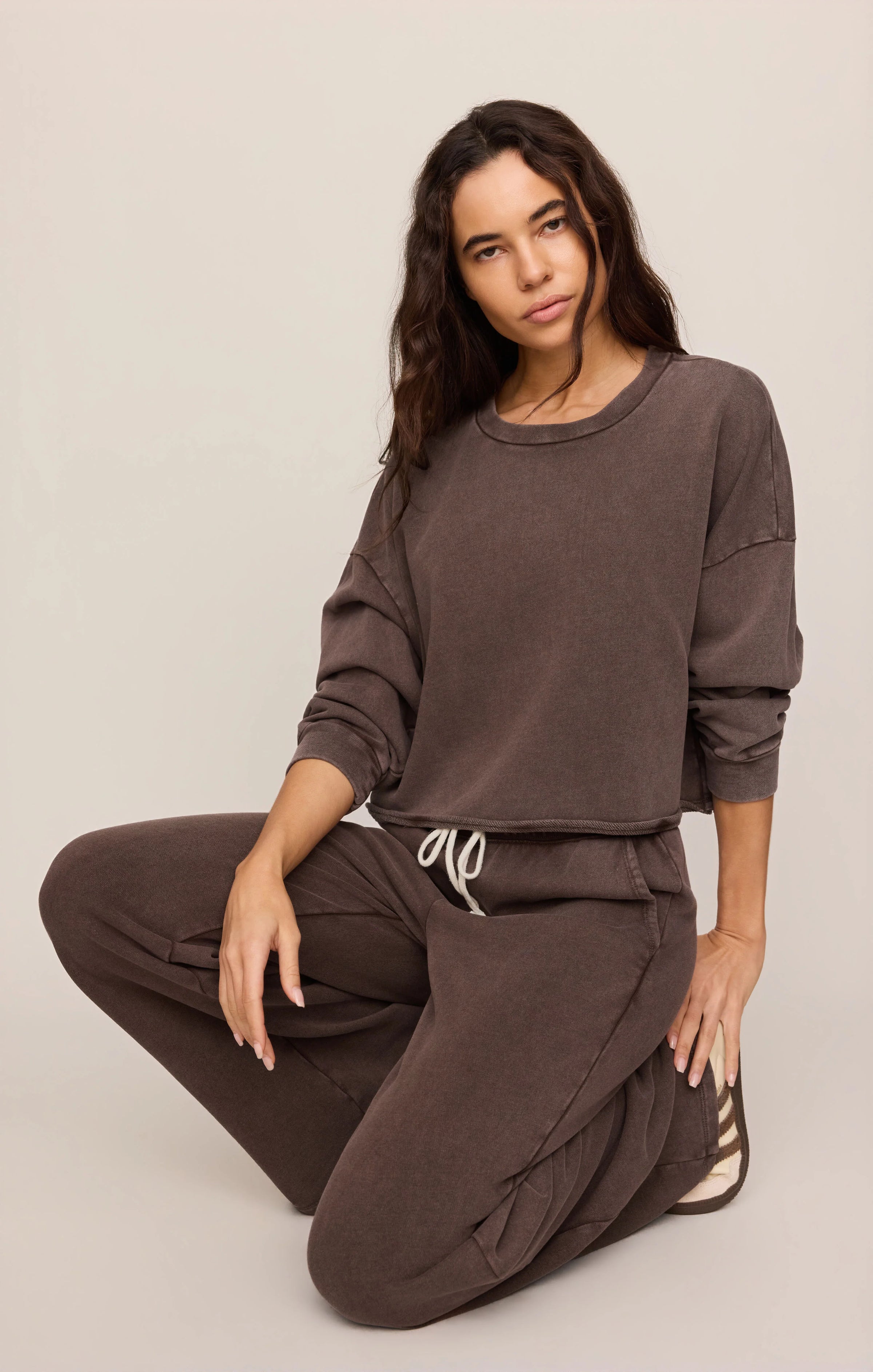 Z Supply Hunter Knit Pant - Dark Chocolate