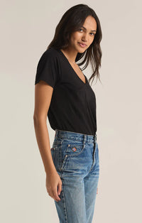 Z Supply Pocket Tee in Jet Black