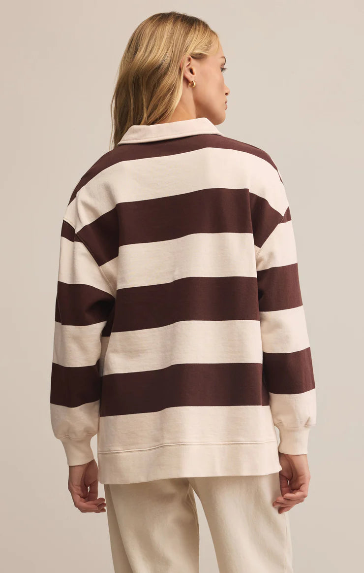 Z Supply Rugby Henley in Sandalwood