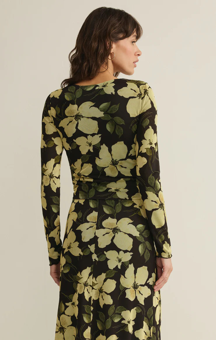 Z Supply Tasha Ren Mesh Floral Top