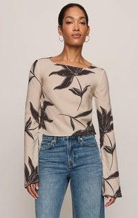Z Supply Nia Clem Floral Top - Soft Ecru