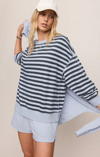 Z Supply The Everyday Striped Crew - Eclipse