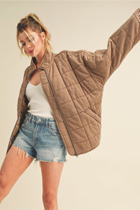 Dolly Quilted Jacket in Brown