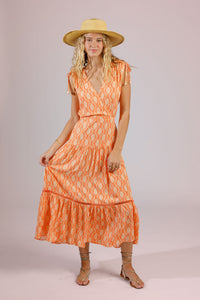 Band of the Free Loja Dress in Apricot