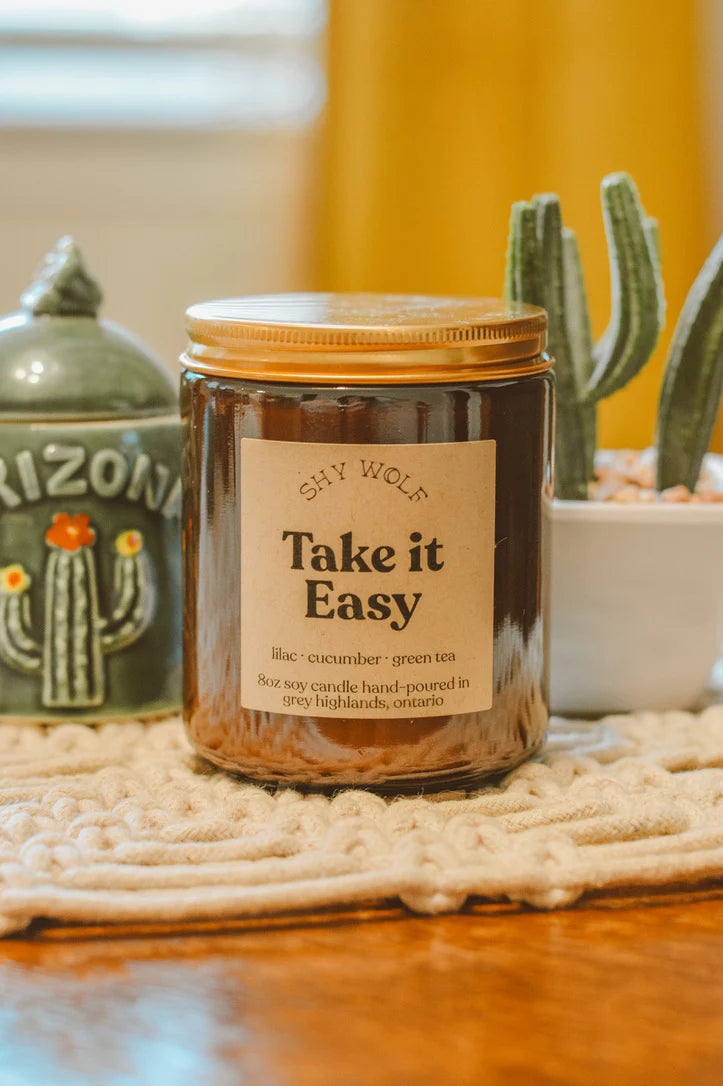 Shy Wolf Take It Easy soy candle