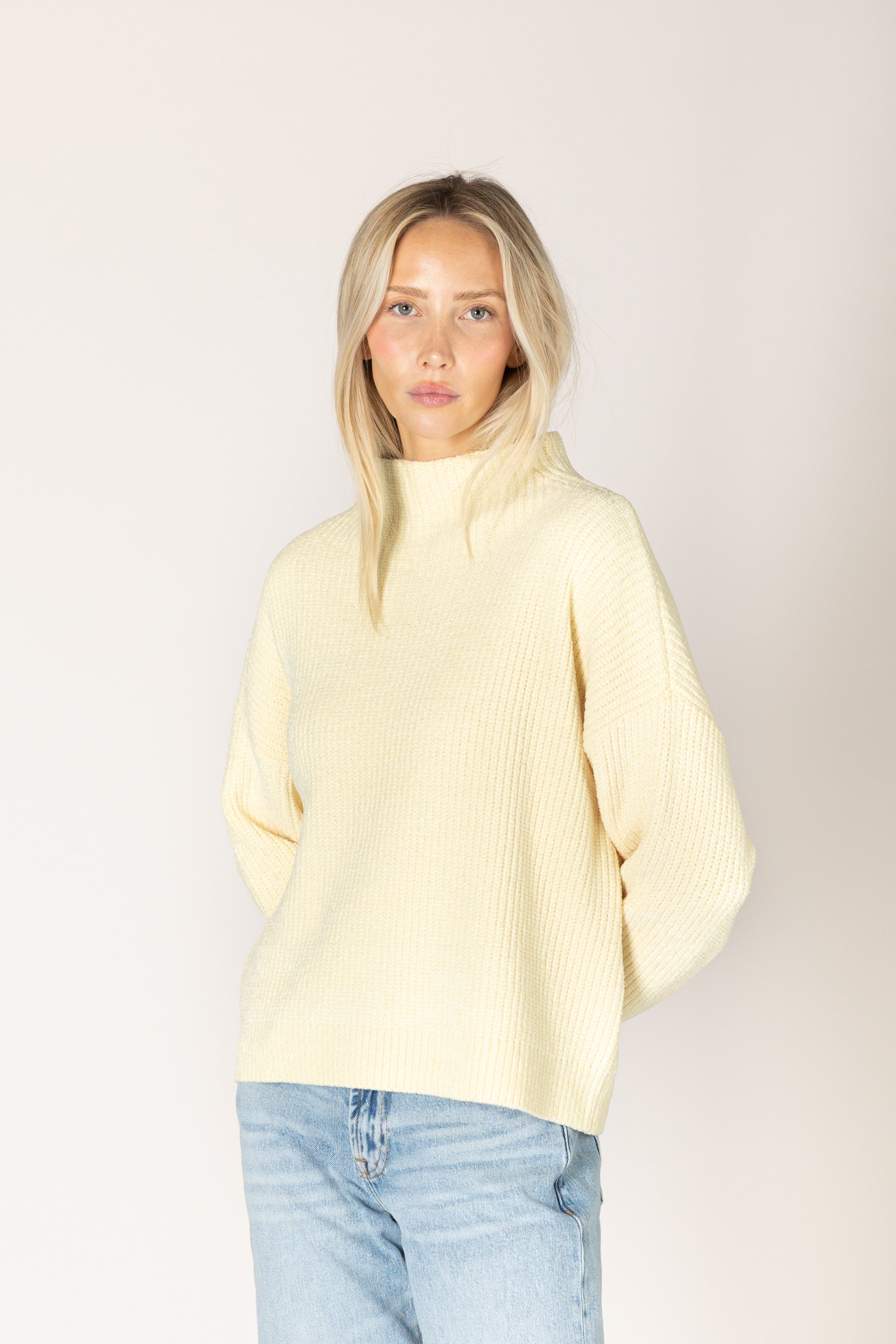 Lyla & Lux Chenille Mock Neck