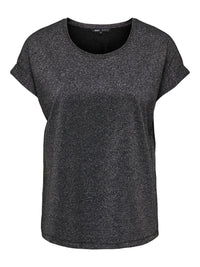 Only Black Glitter Top