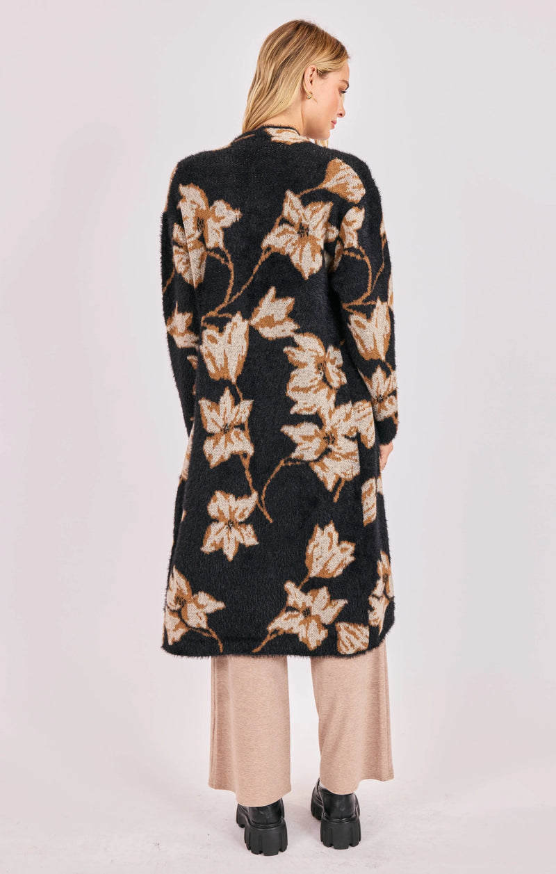 Sadie & Sage Emory Floral Knit Duster