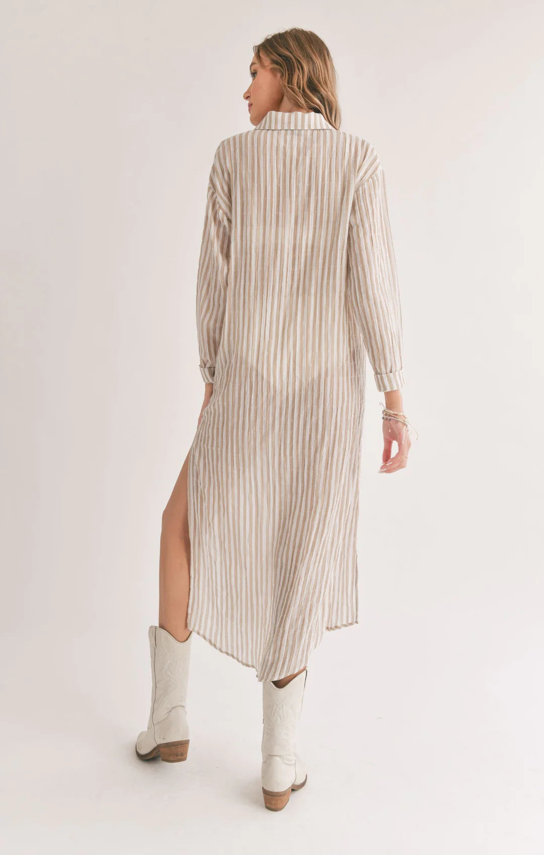 Sadie & Sage Outer Layer Striped Duster