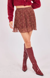 Sadie & Sage Candlelight Pleated Skirt